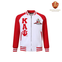 Kappa White Varsity Fleece Jacket