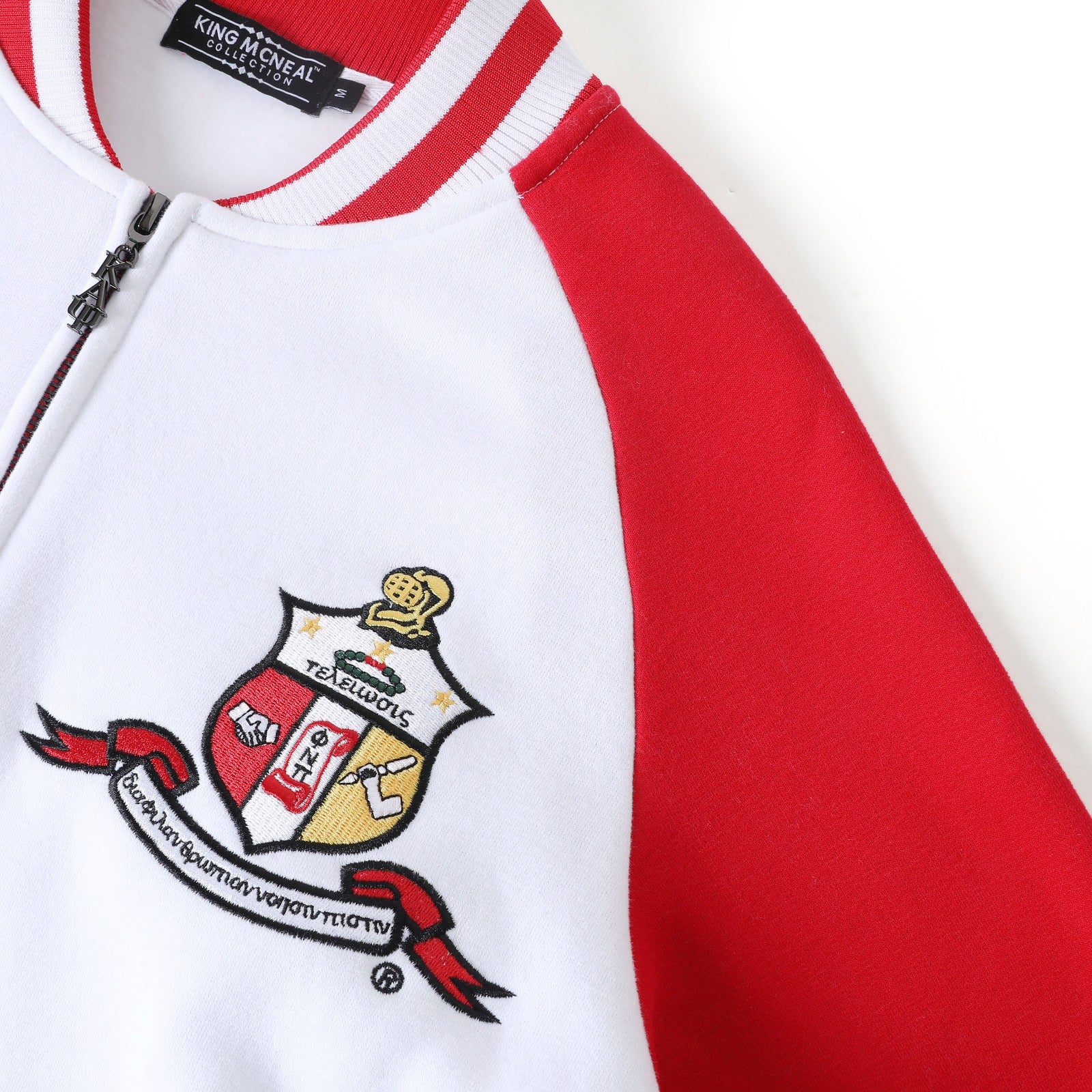 Kappa White Varsity Fleece Jacket