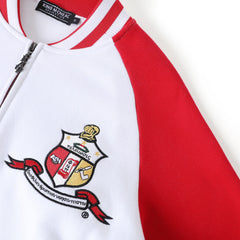 Kappa White Varsity Fleece Jacket
