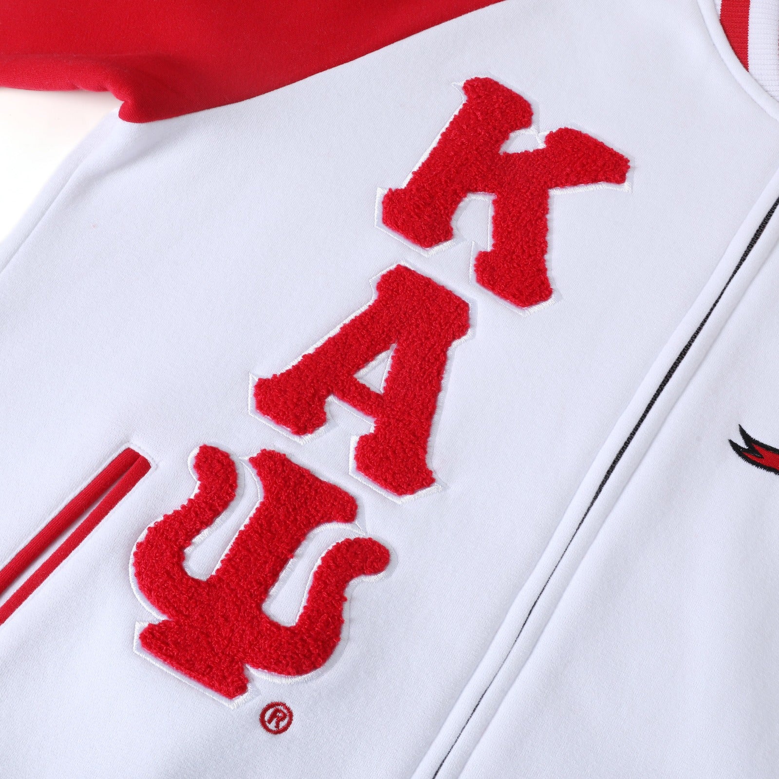 Kappa White Varsity Fleece Jacket