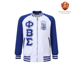 Phi Beta Sigma White Varsity Fleece Jacket