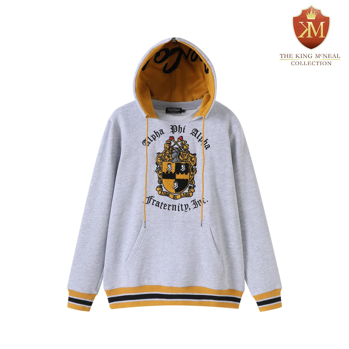 Alpha Heather Grey Prep Hoodie