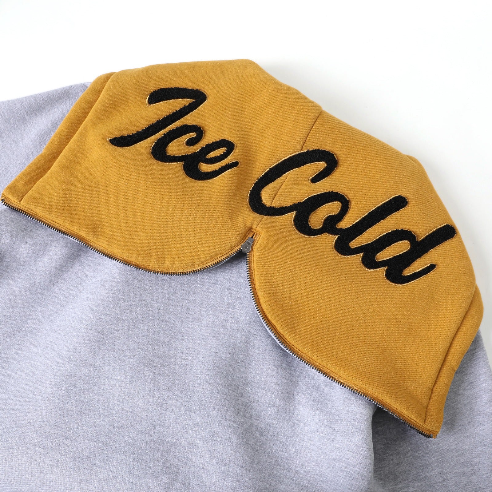 Alpha Heather Grey Prep Hoodie