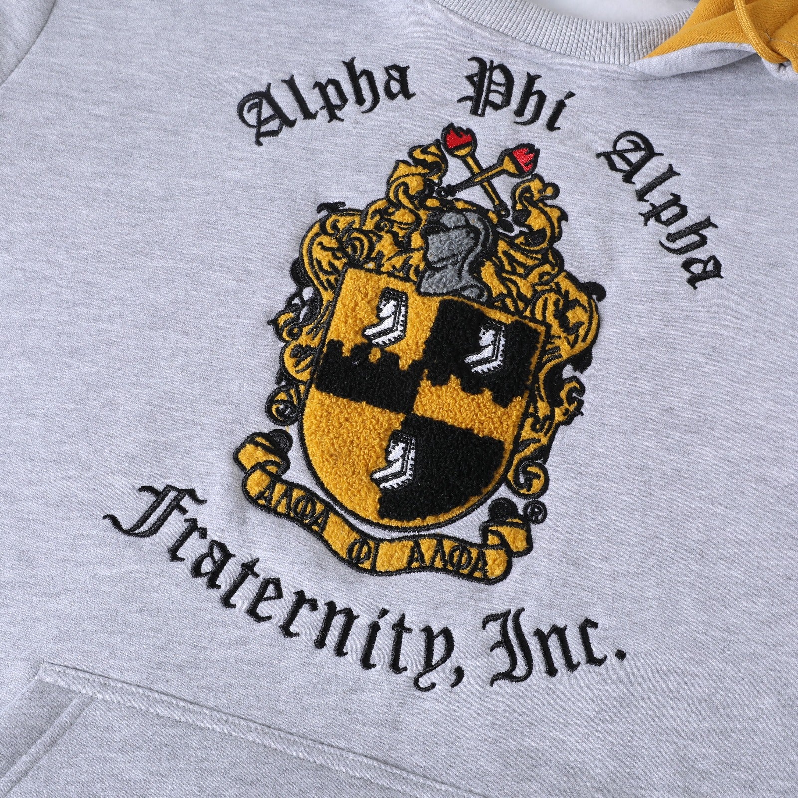 Alpha Heather Grey Prep Hoodie