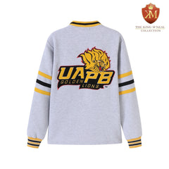 University of Arkansas Pine Bluff Heather Grey Fleece Cardigan