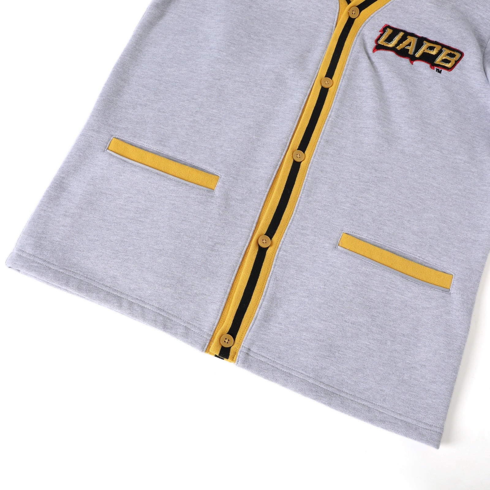 University of Arkansas Pine Bluff Heather Grey Fleece Cardigan