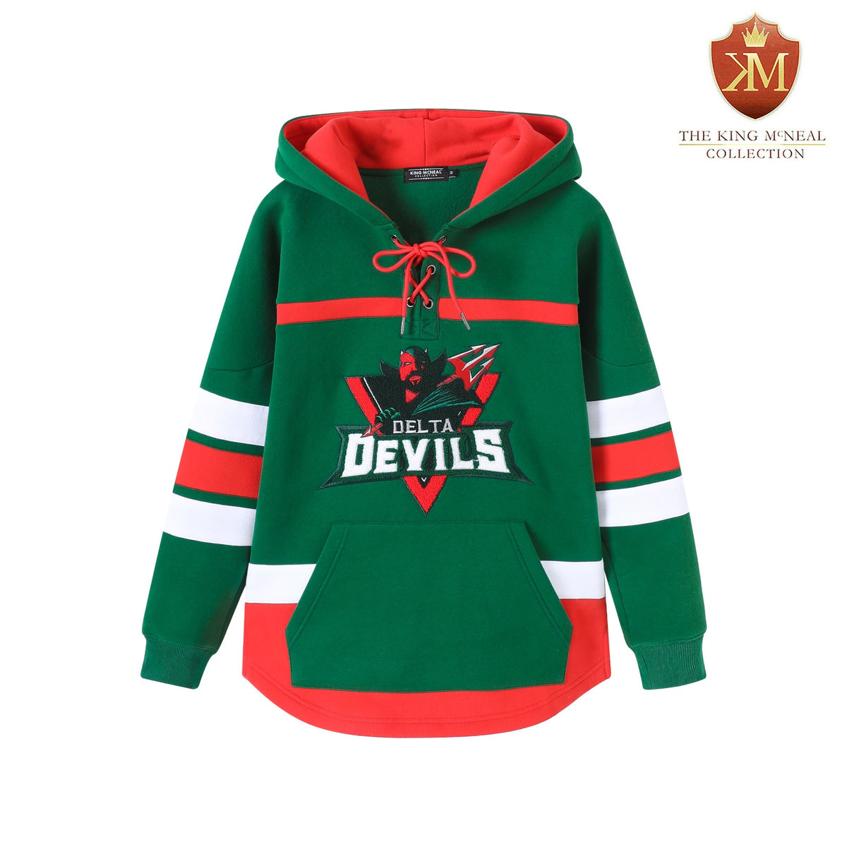 Mississippi Valley State Green Hockey Hoodie