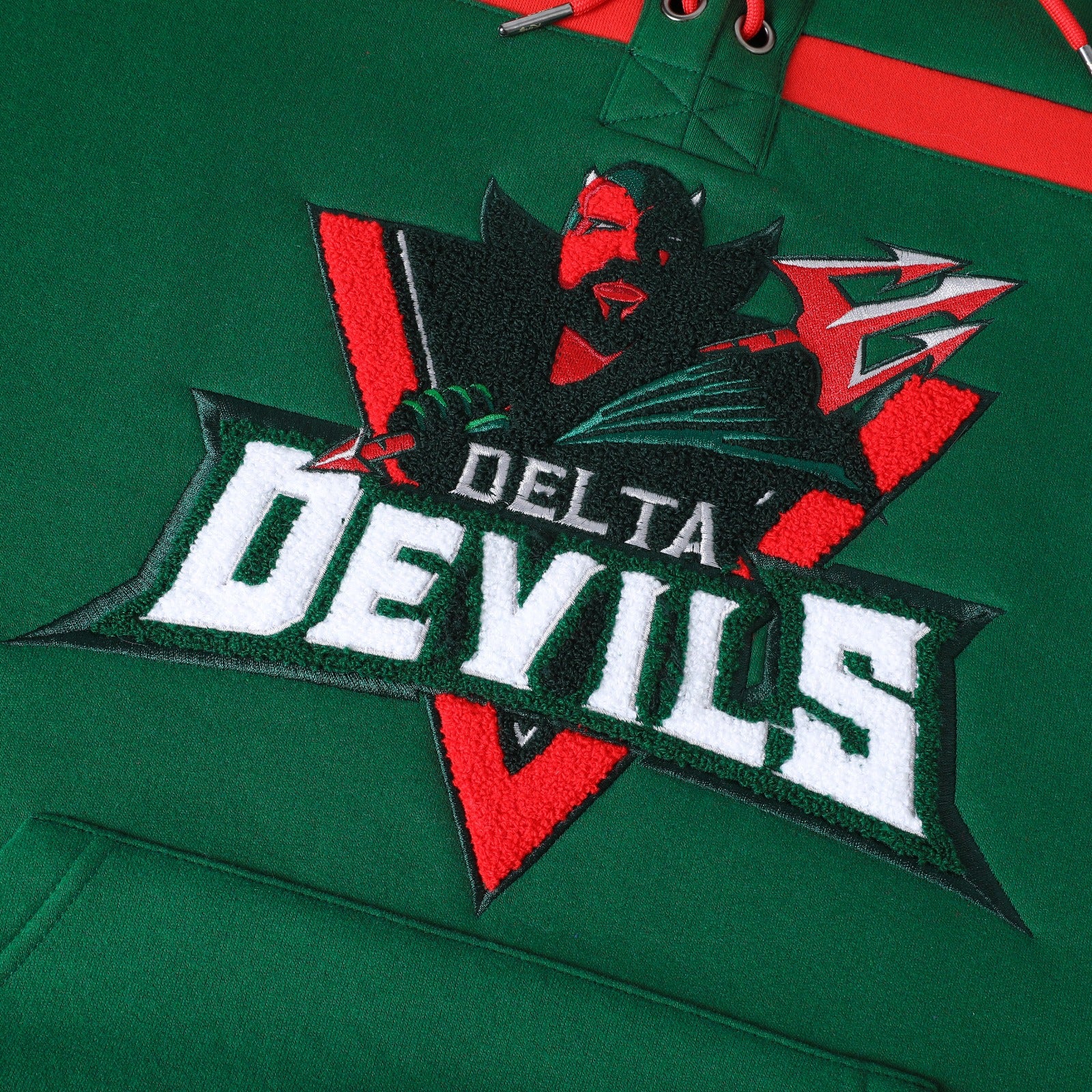 Mississippi Valley State Green Hockey Hoodie