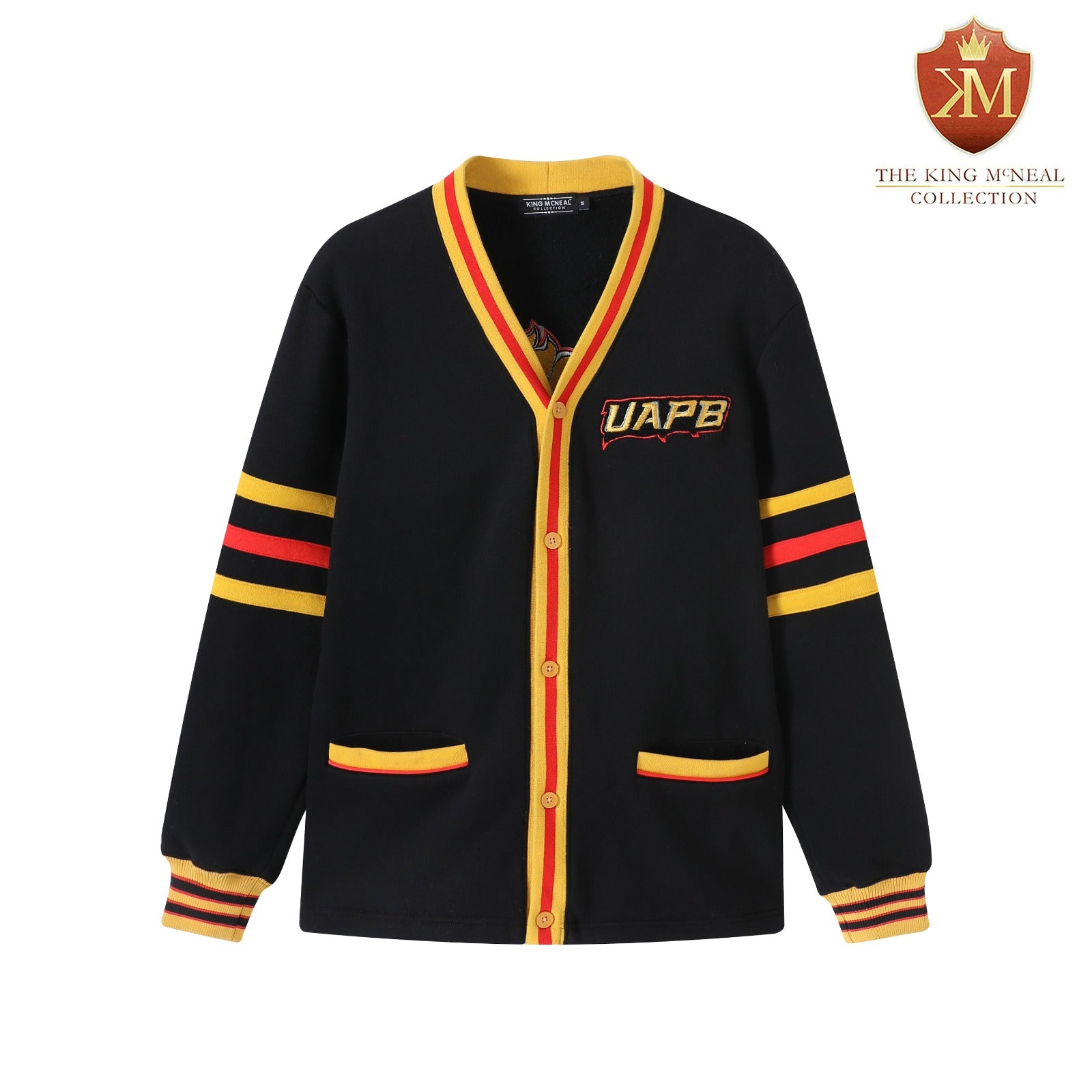 University of Arkansas Pine Bluff Black Fleece Cardigan