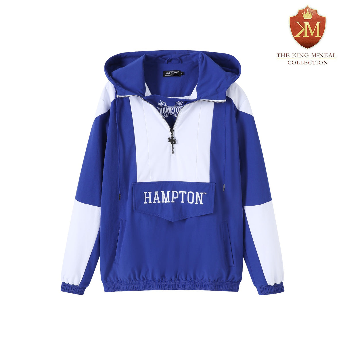 Hampton University Royal Windbreaker Tech Pullover