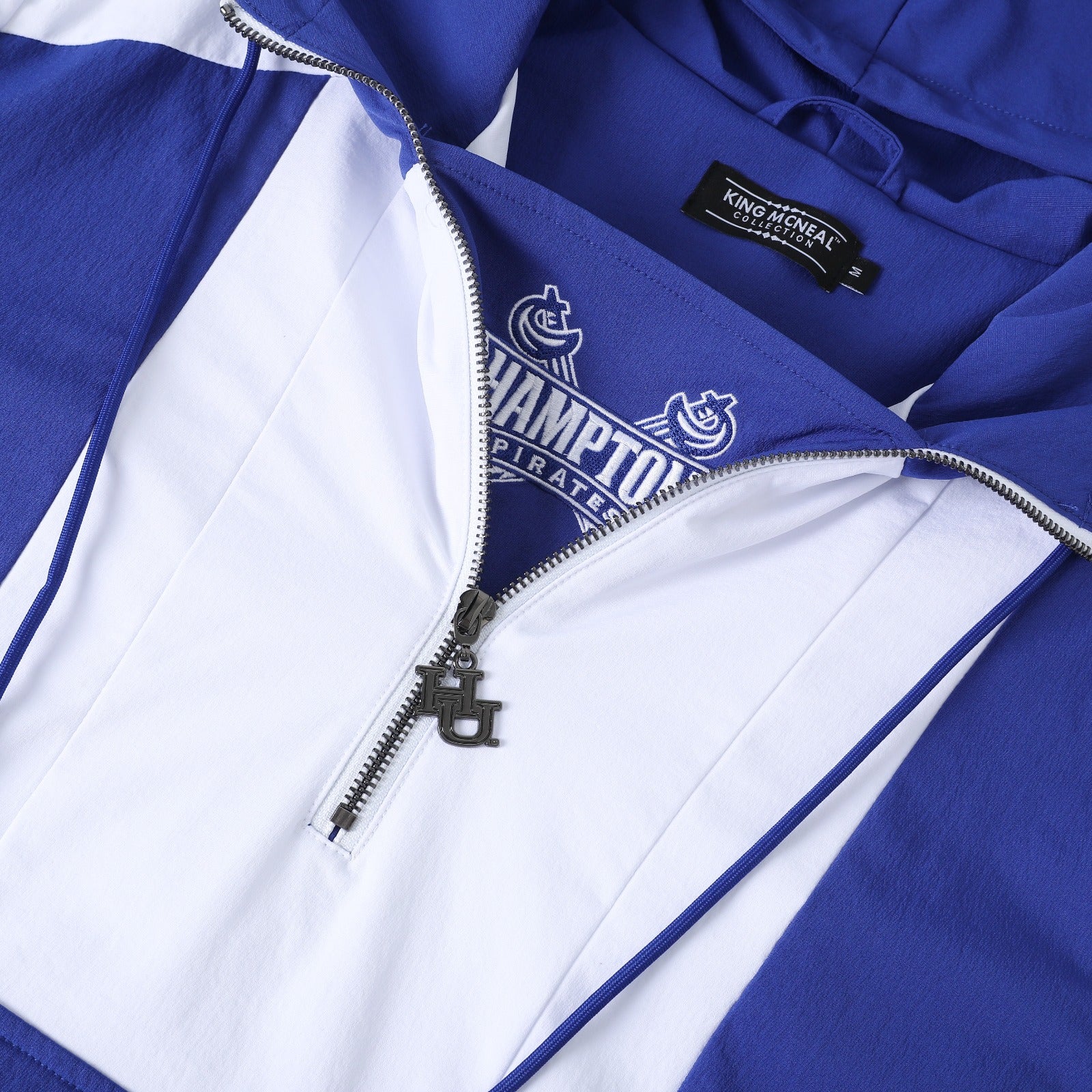 Hampton University Royal Windbreaker Tech Pullover