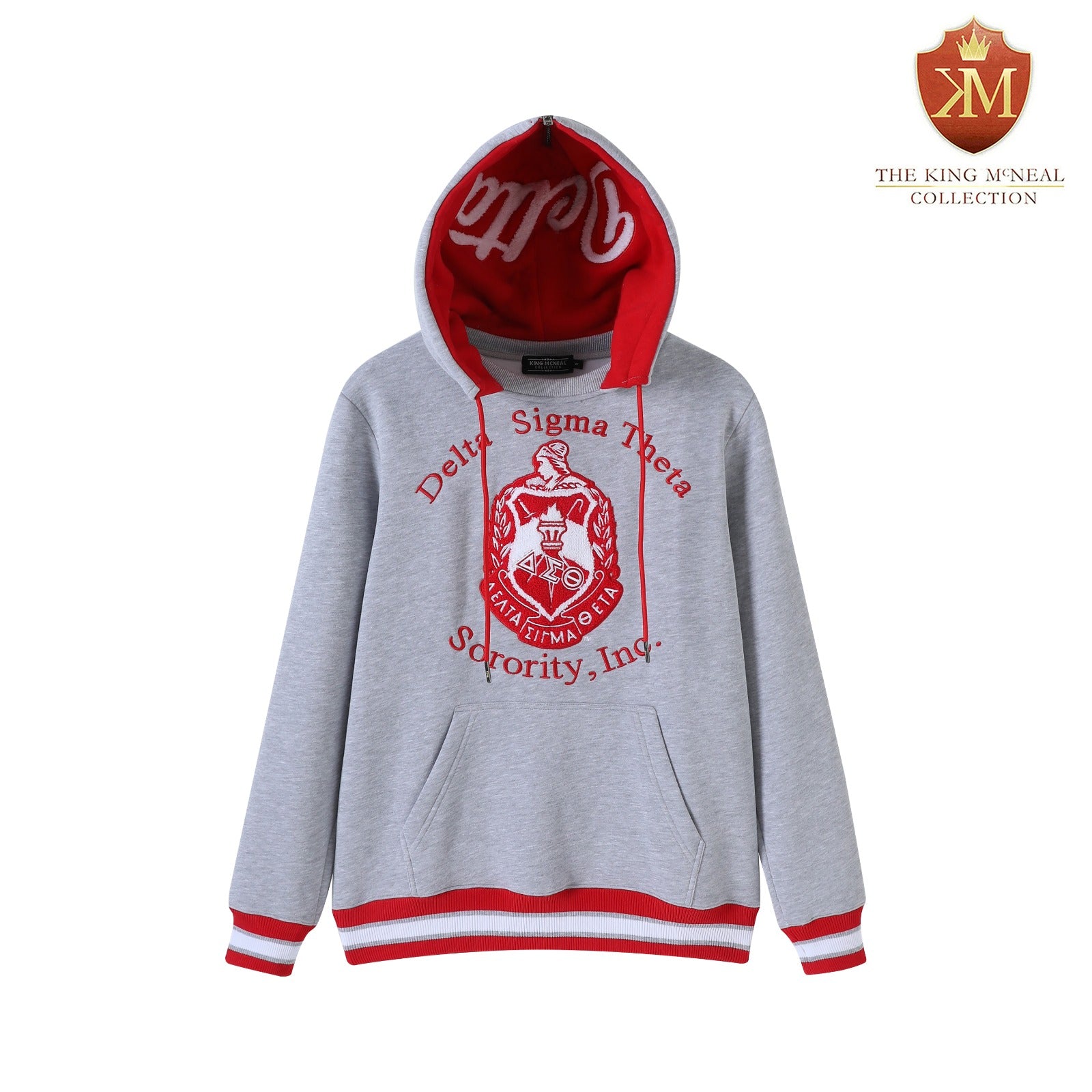 Delta Heather Grey Prep Unisex Hoodie