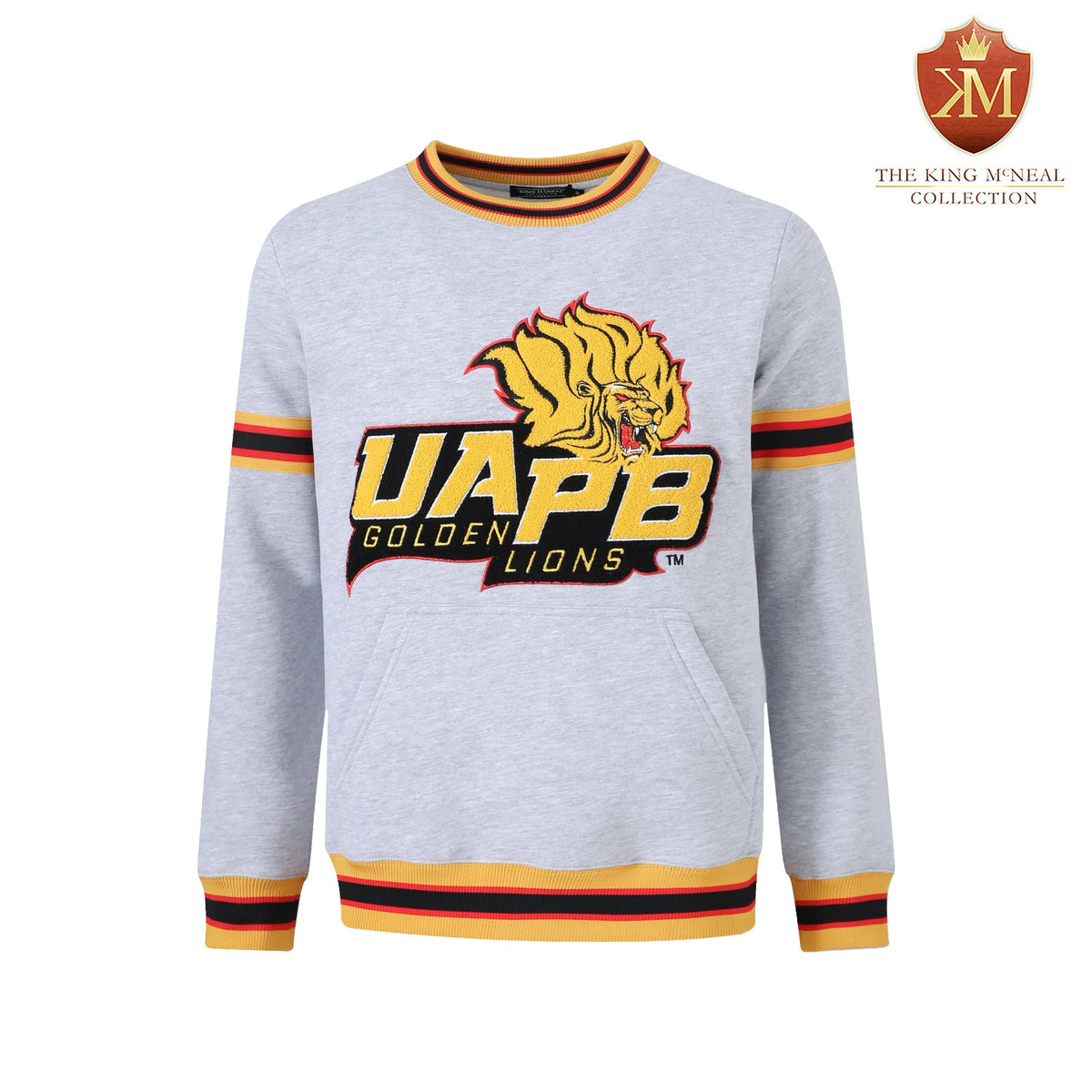 University of Arkansas at Pine Bluff Heather Grey Pocket Crewneck