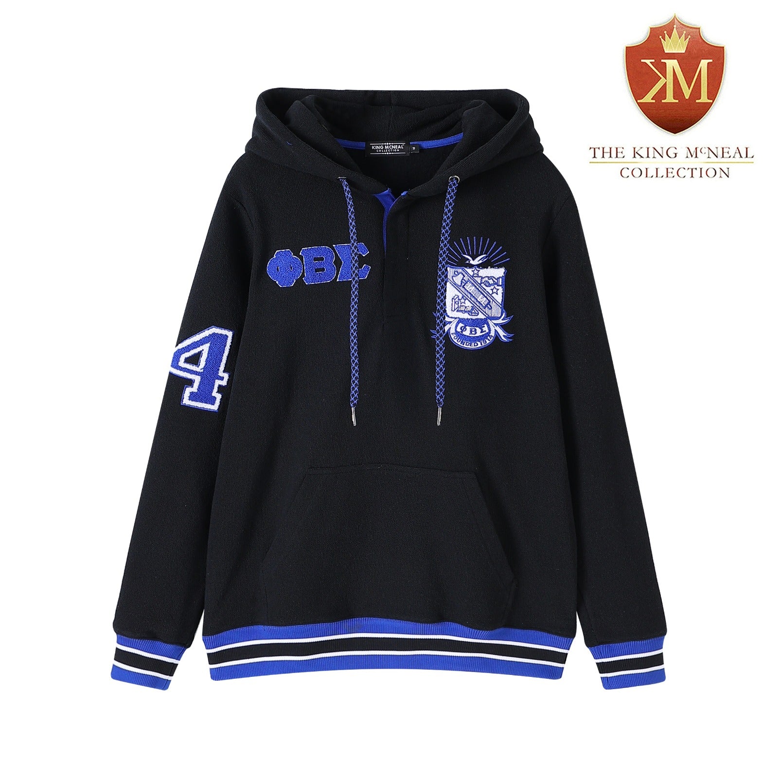 Sigma Black Qtr Button-Up Hoodie