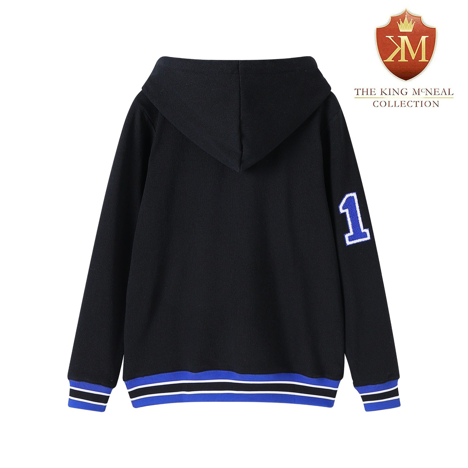 Sigma Black Qtr Button-Up Hoodie