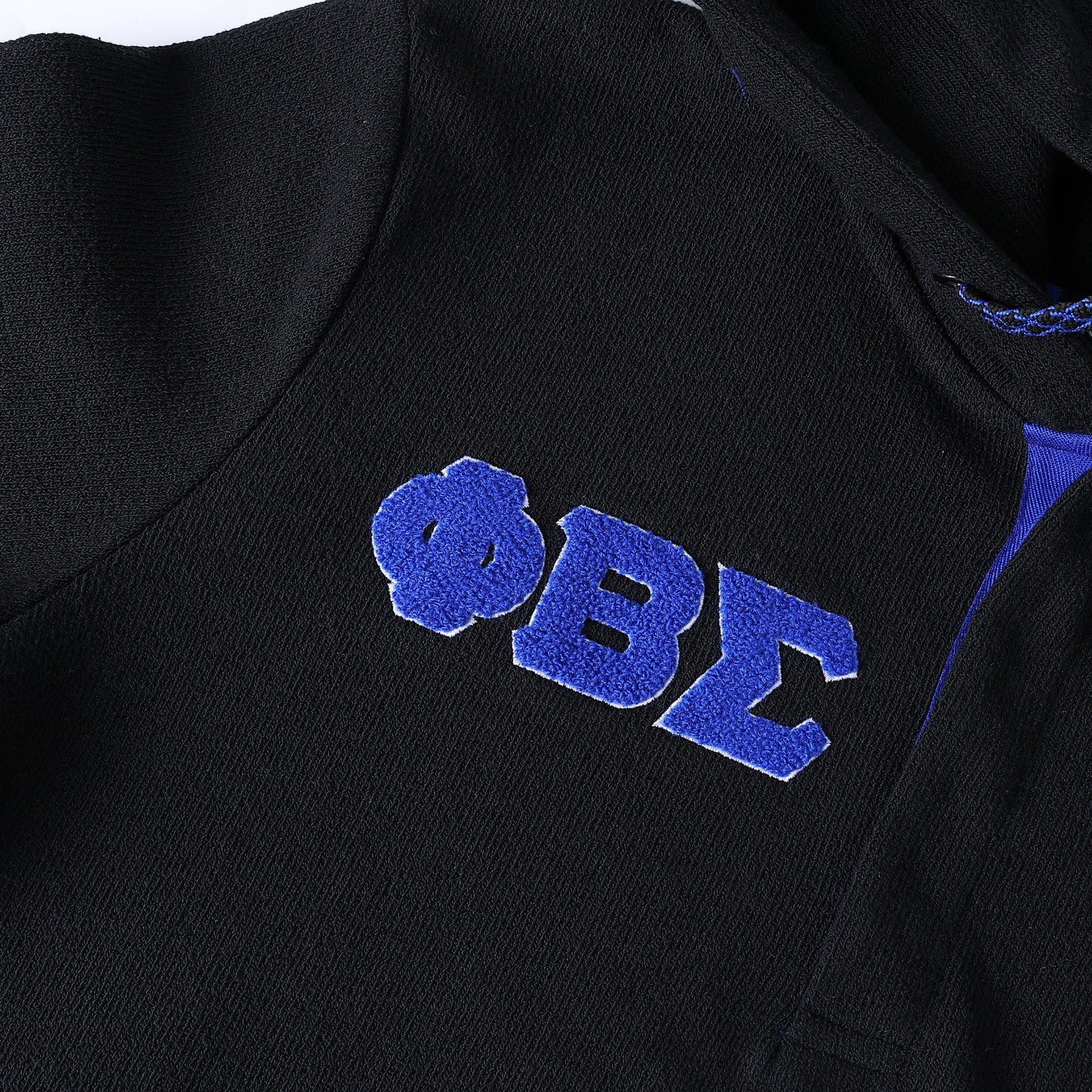 Sigma Black Qtr Button-Up Hoodie