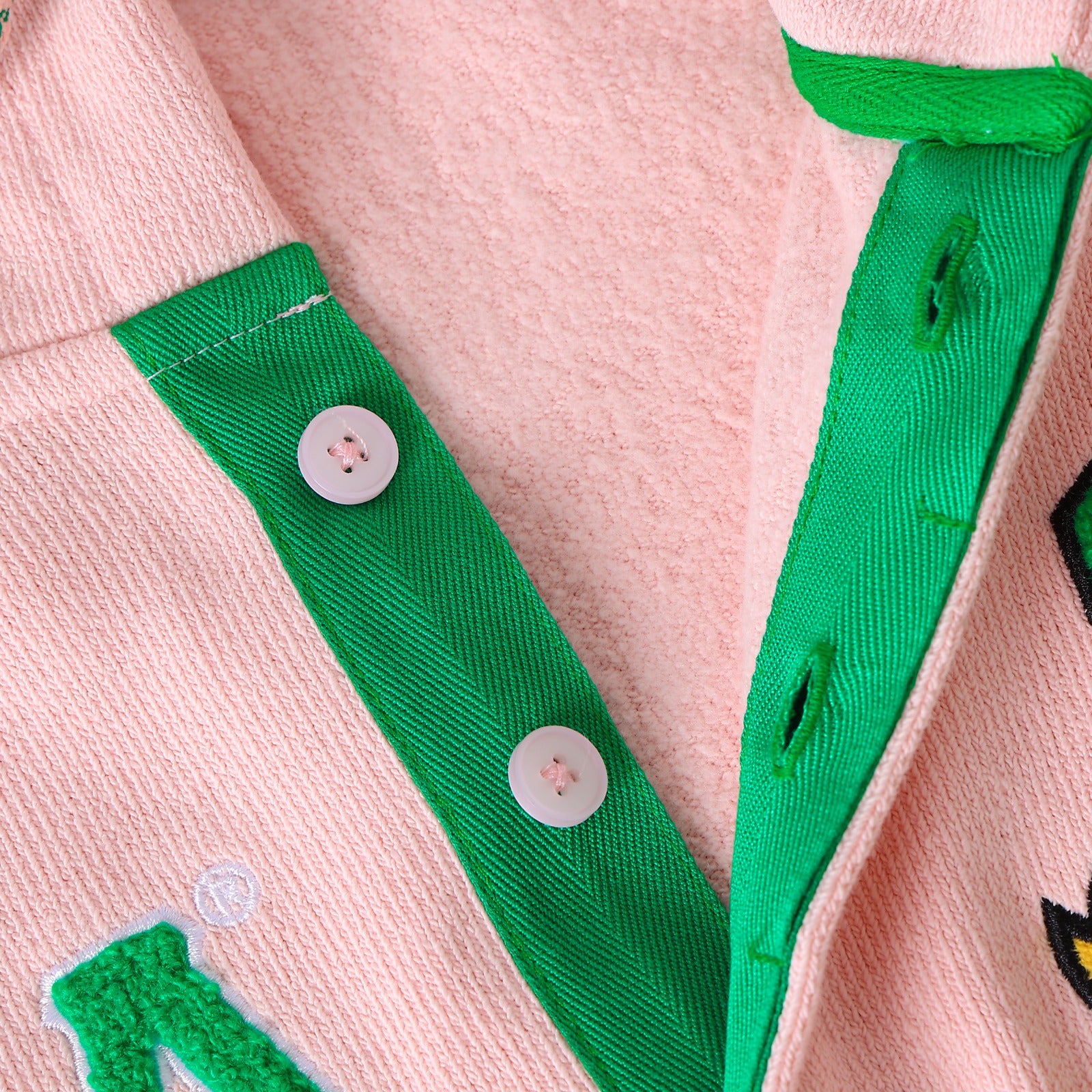 AKA Pink Qtr Button-Up Hoodie (Unisex)
