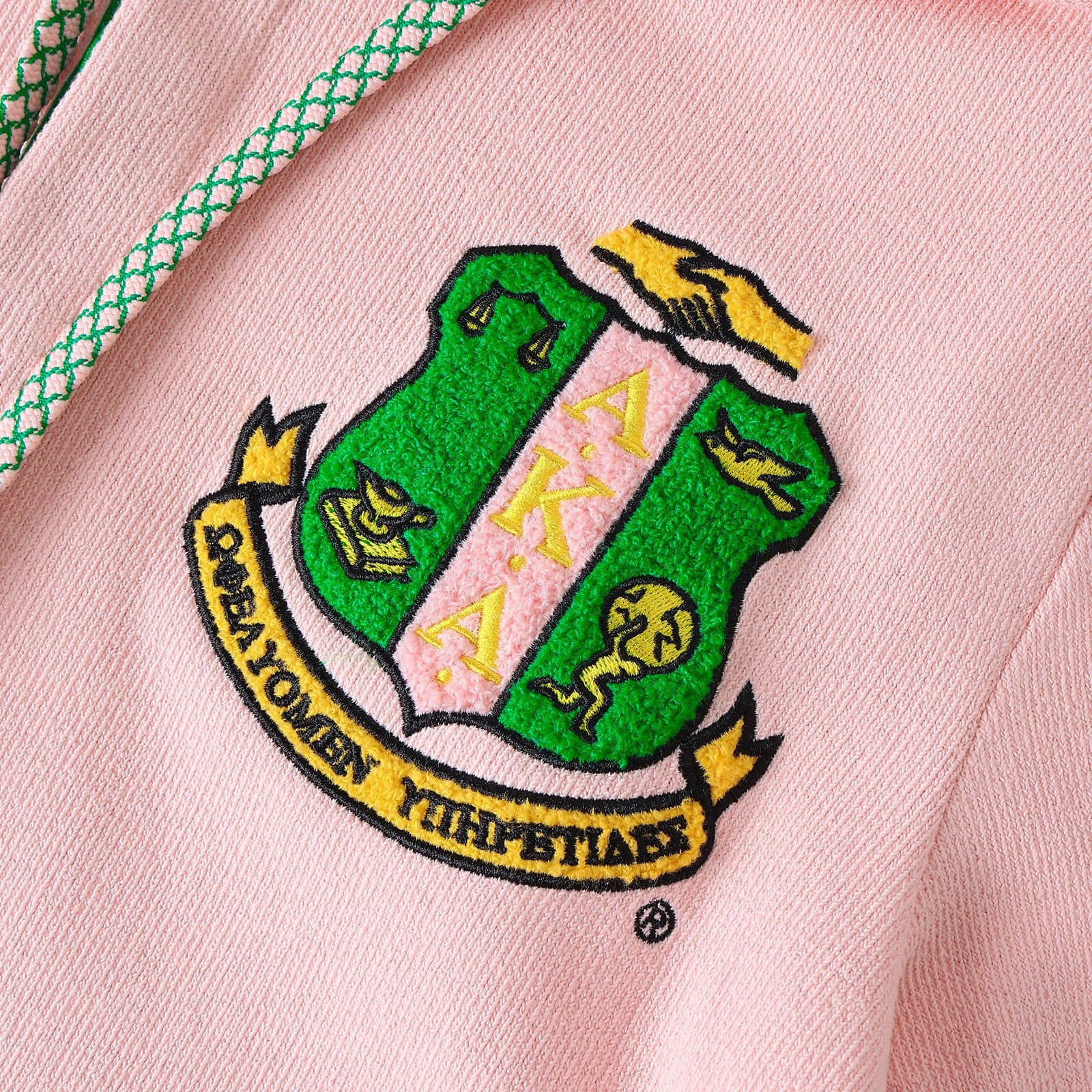 AKA Pink Qtr Button-Up Hoodie (Unisex)
