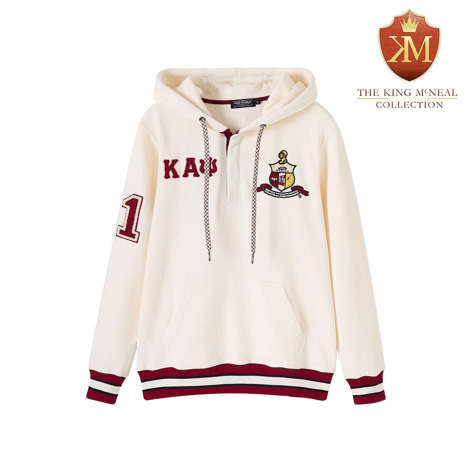 Kappa Alpha Psi Neutral Qtr Button-Up Hoodie
