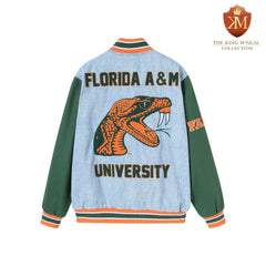 FAMU Denim Bomber Jacket