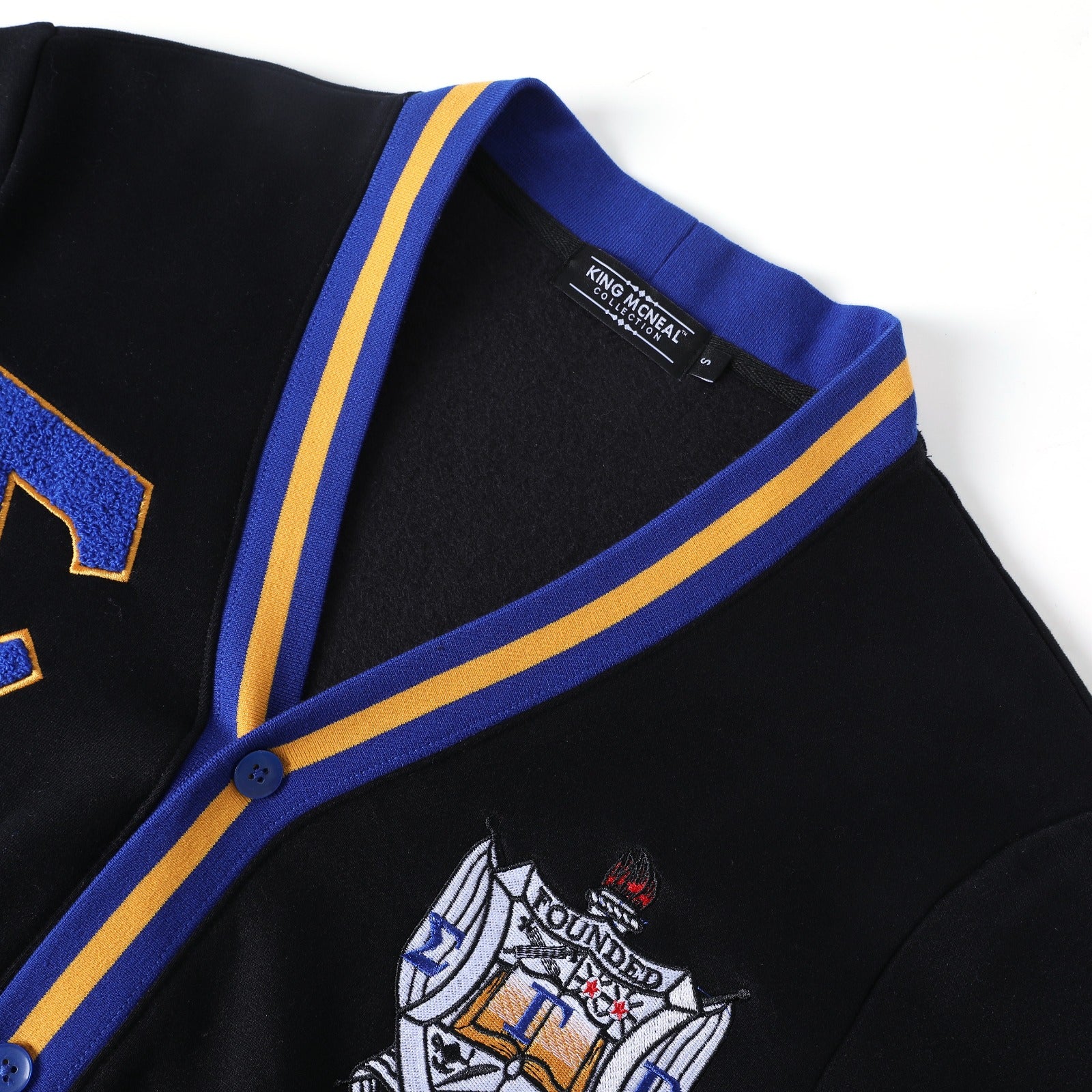 SGRho Black Fleece Cardigan Unisex Fit