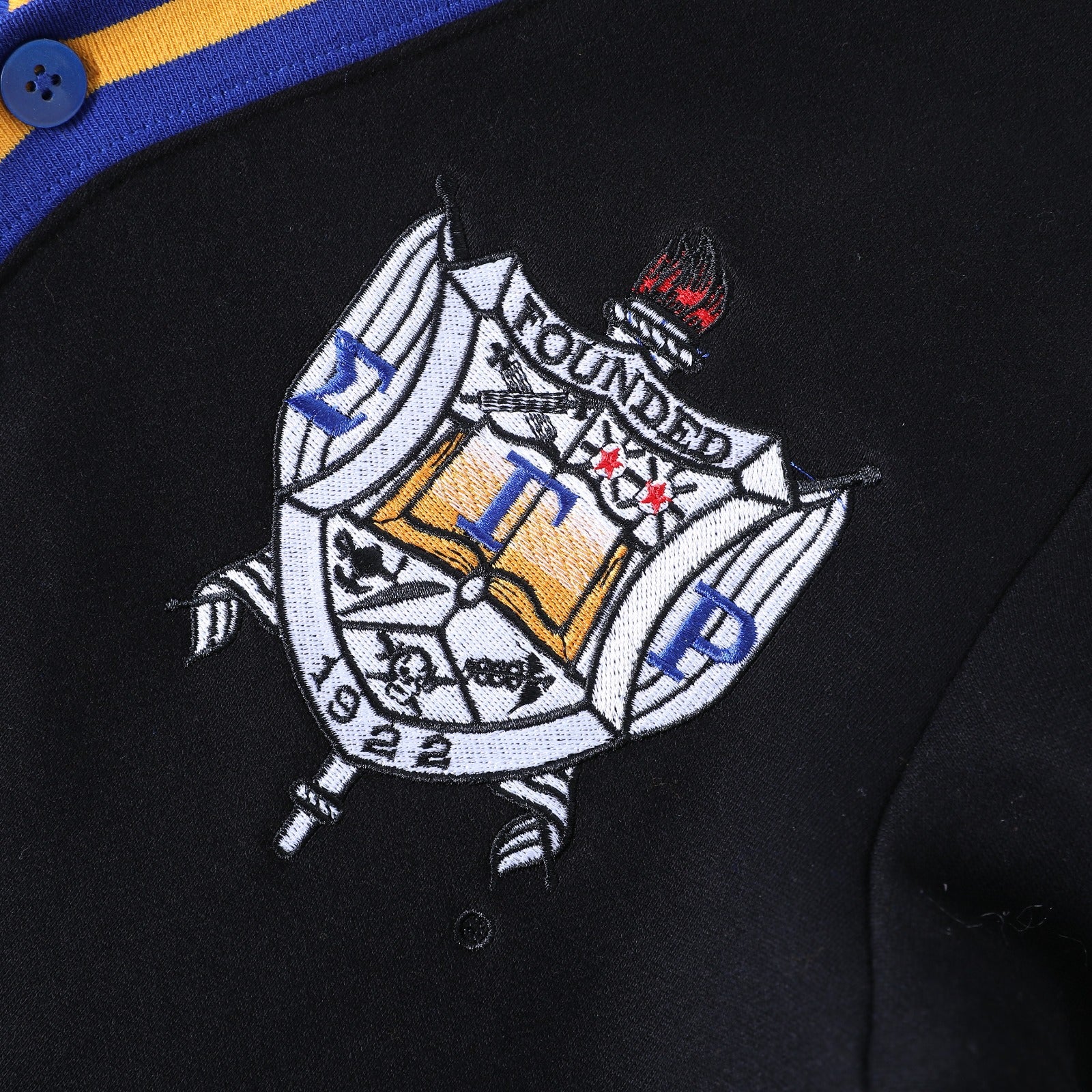 SGRho Black Fleece Cardigan Unisex Fit