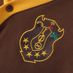 Iota Brown Fleece Cardigan