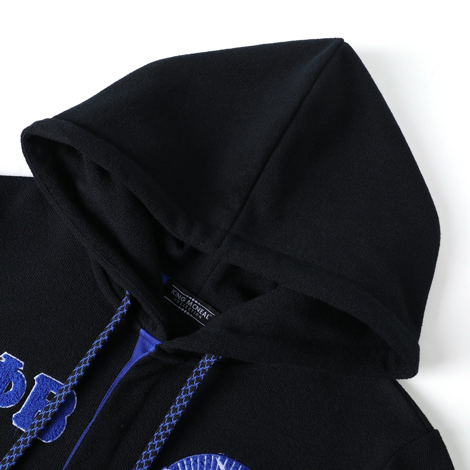 Zeta Black Qtr Button-Up Hoodie (Unisex)