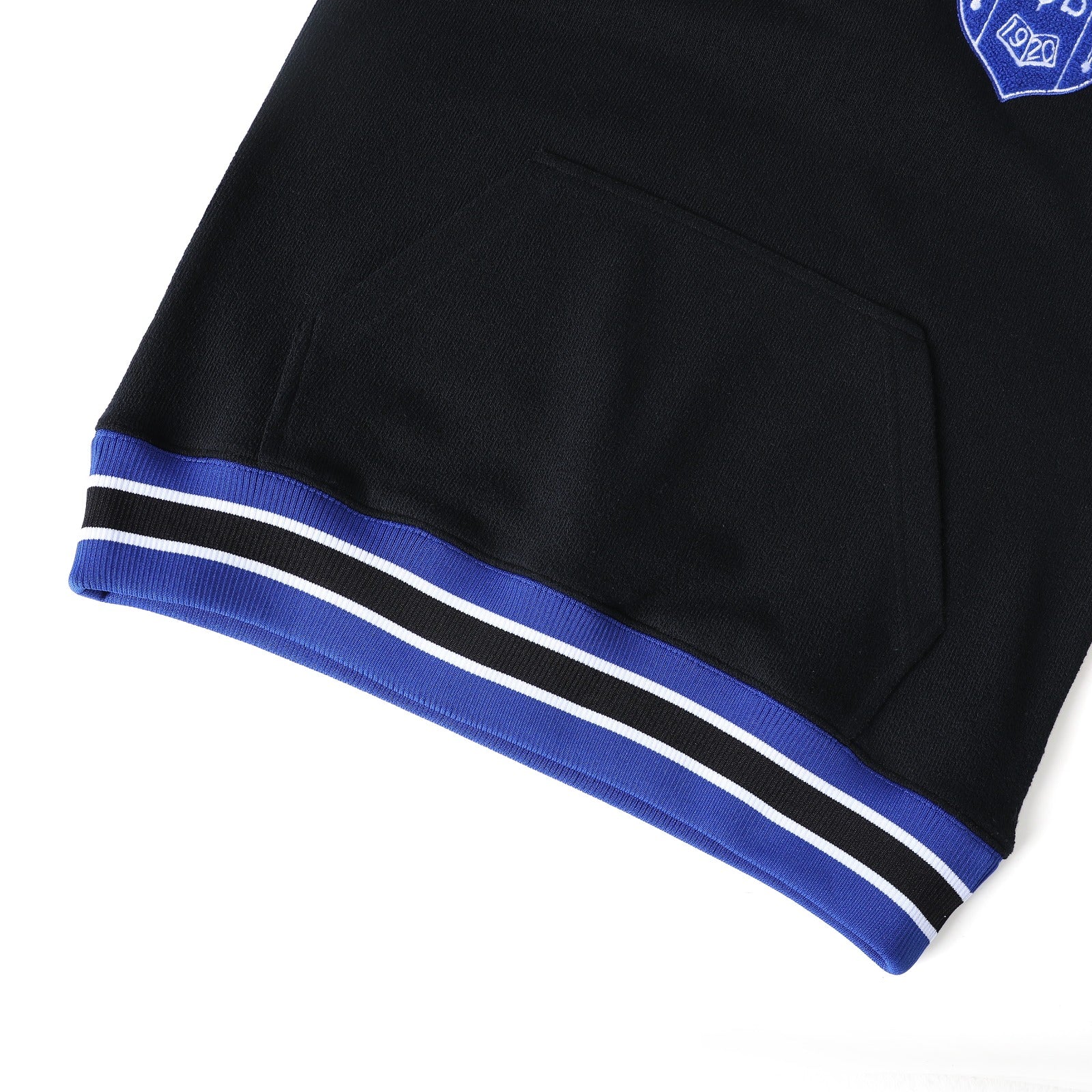 Zeta Black Qtr Button-Up Hoodie (Unisex)