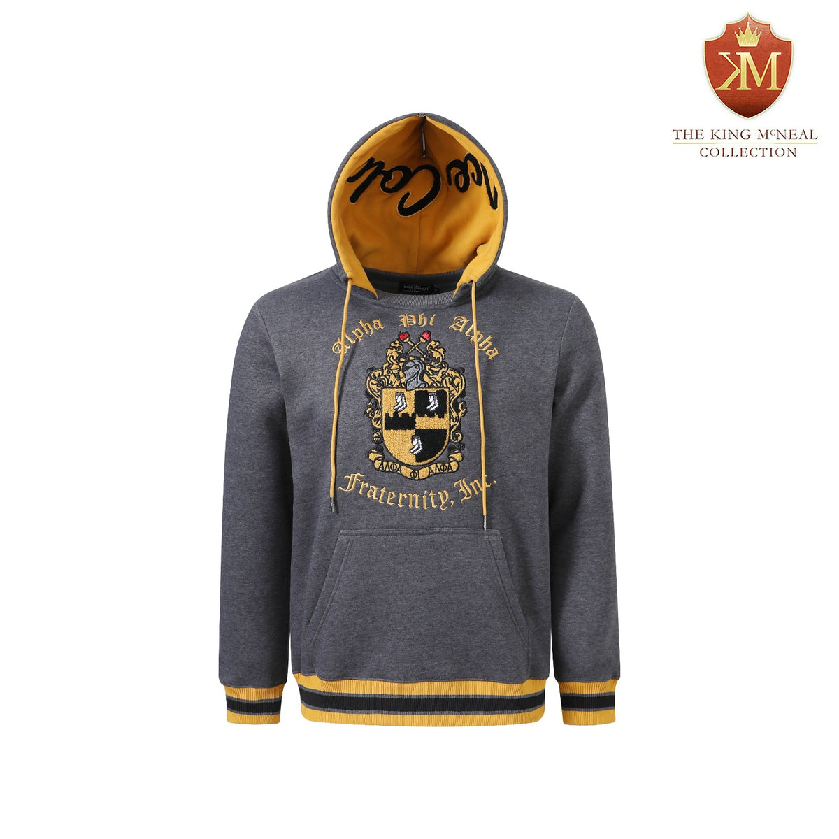 Alpha Charcoal Grey Prep Hoodie