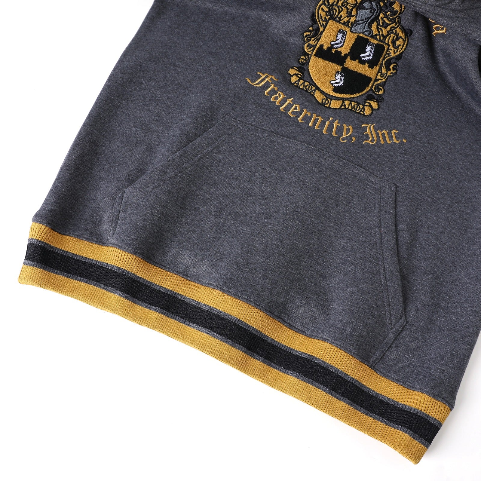 Alpha Charcoal Grey Prep Hoodie