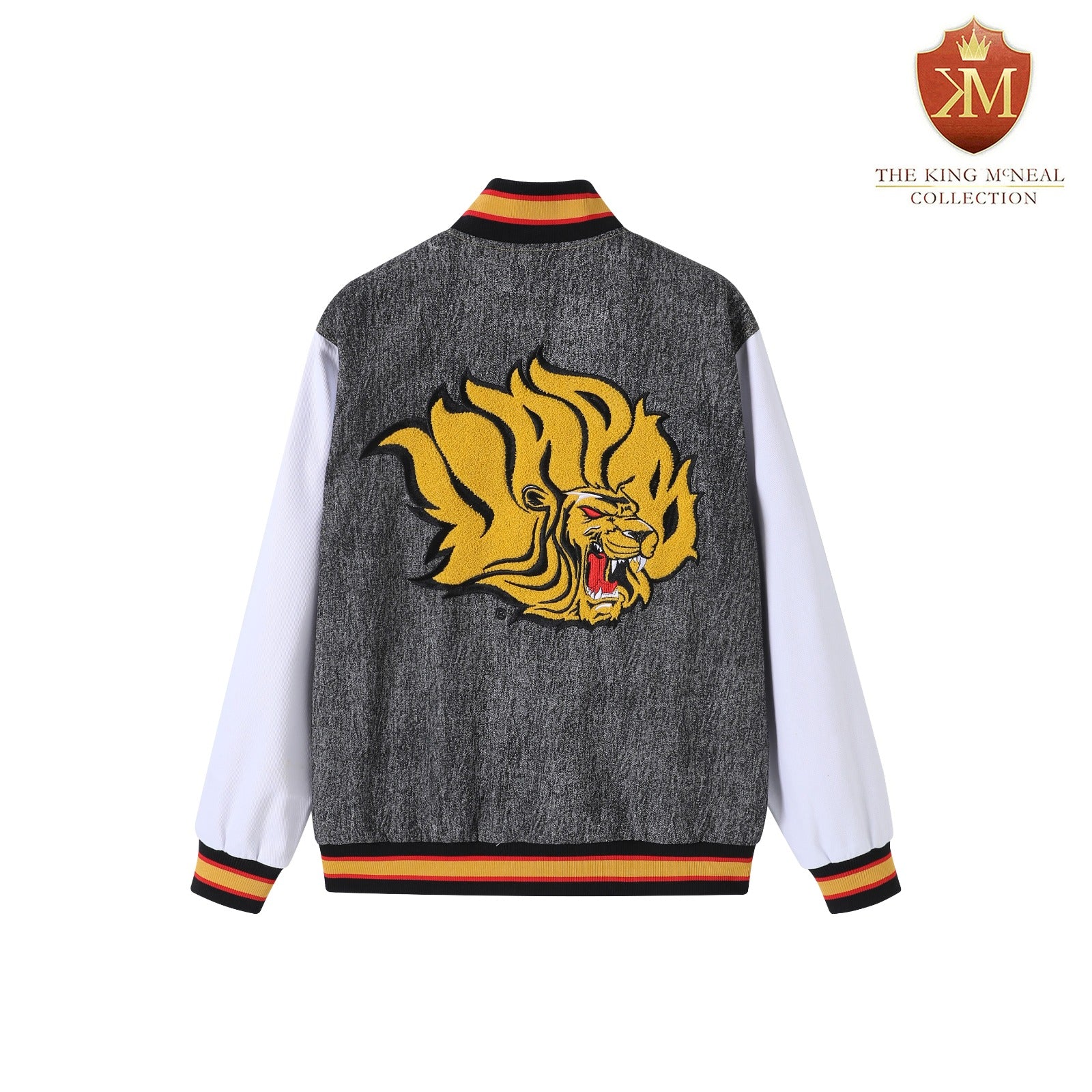University of Arkansas Pine Bluff Black Denim Bomber Jacket