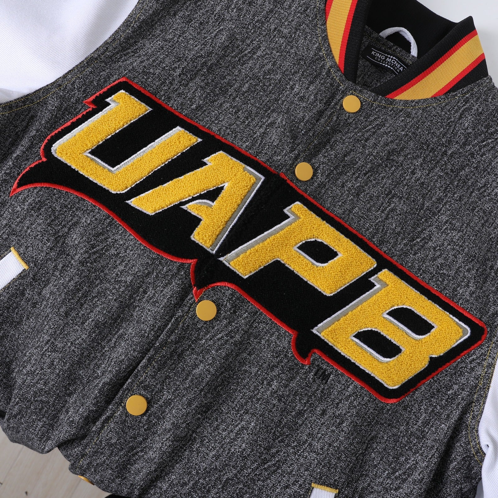 University of Arkansas Pine Bluff Black Denim Bomber Jacket