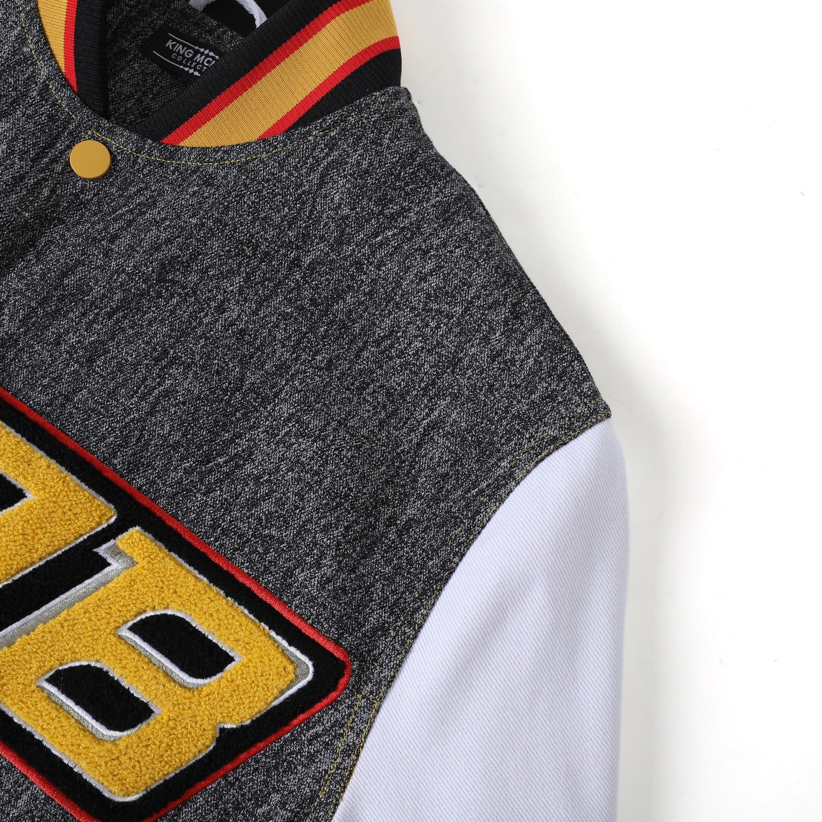 University of Arkansas Pine Bluff Black Denim Bomber Jacket