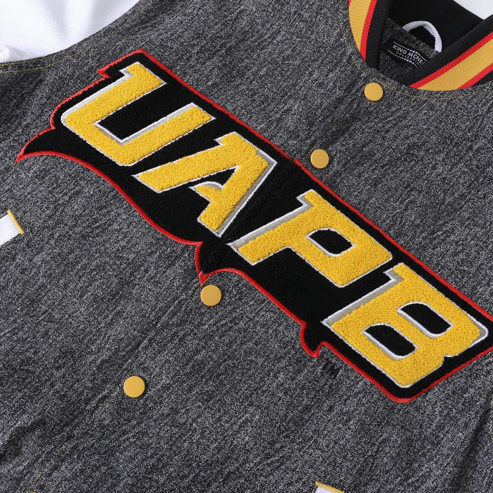 University of Arkansas Pine Bluff Black Denim Bomber Jacket