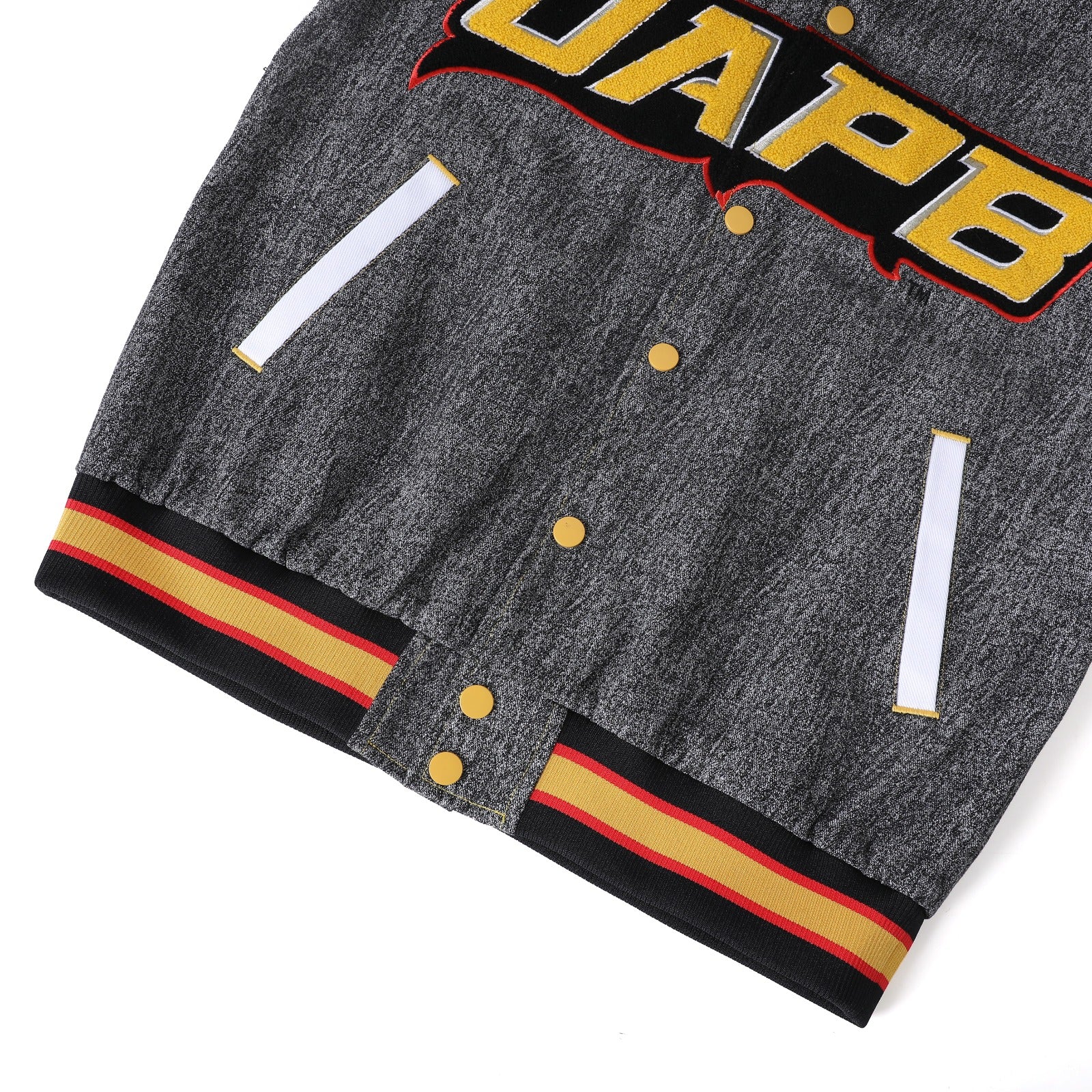 University of Arkansas Pine Bluff Black Denim Bomber Jacket
