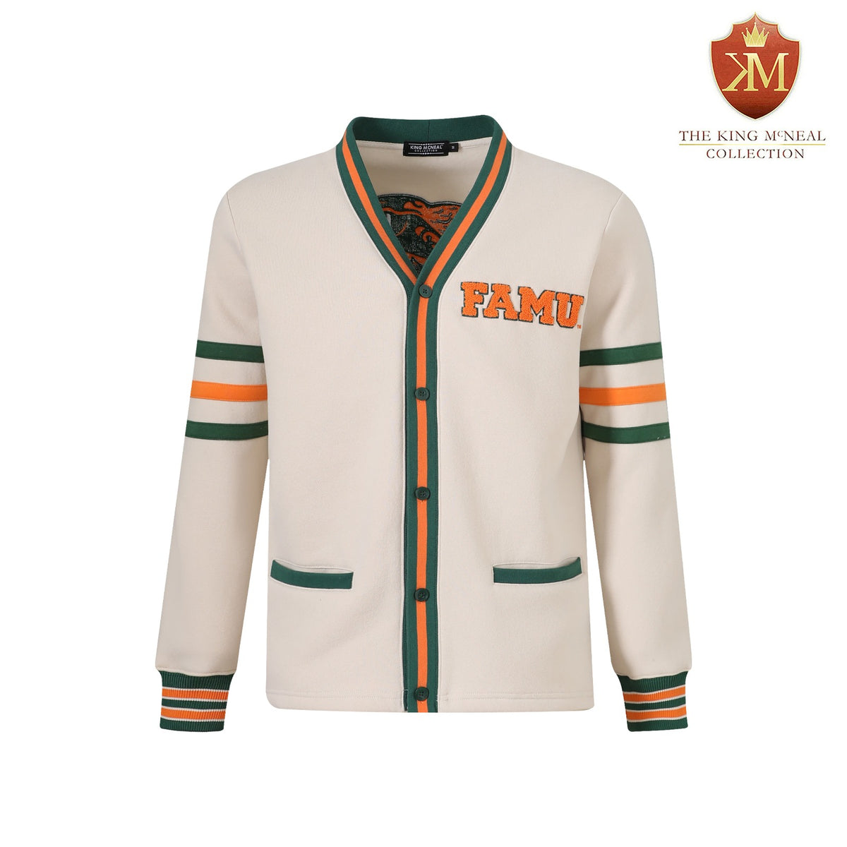 FAMU Neutral Fleece Cardigan