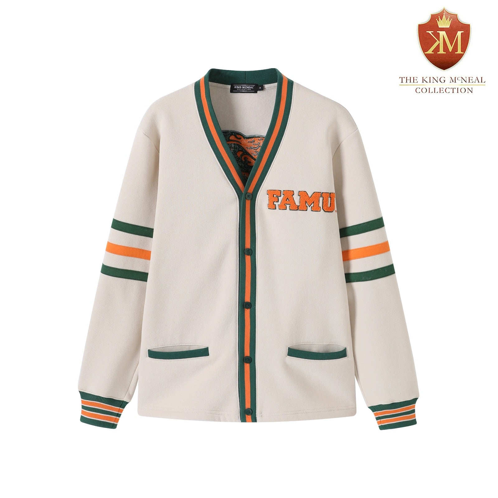 FAMU Neutral Fleece Cardigan
