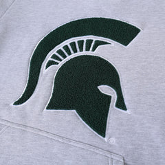 Michigan State Heather Grey Pocket Crewneck