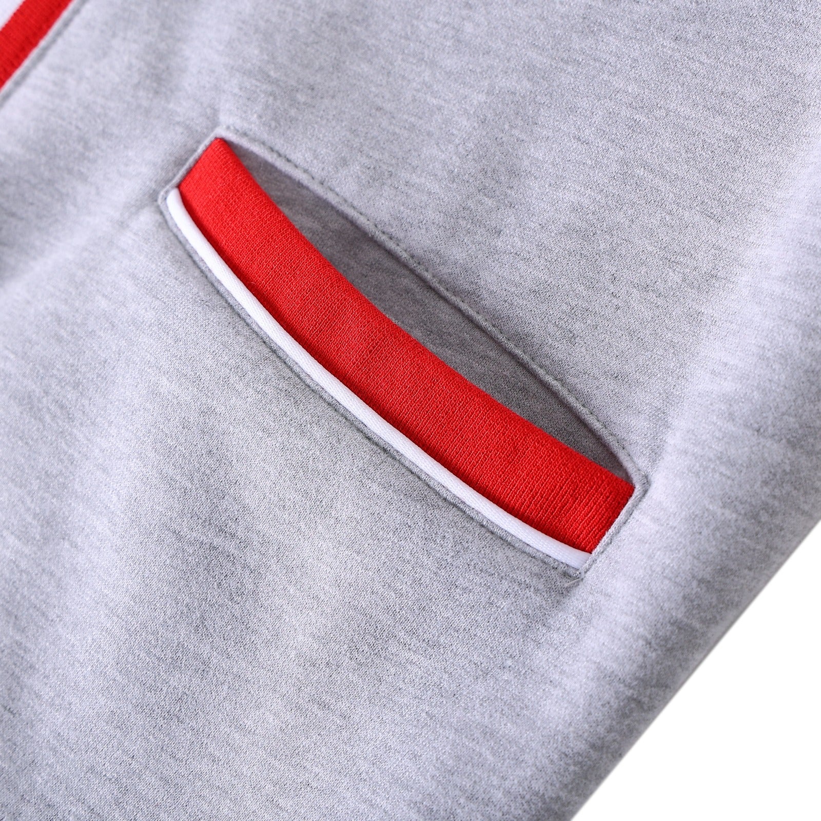 Delta Heather Grey Fleece Cardigan Unisex Fit