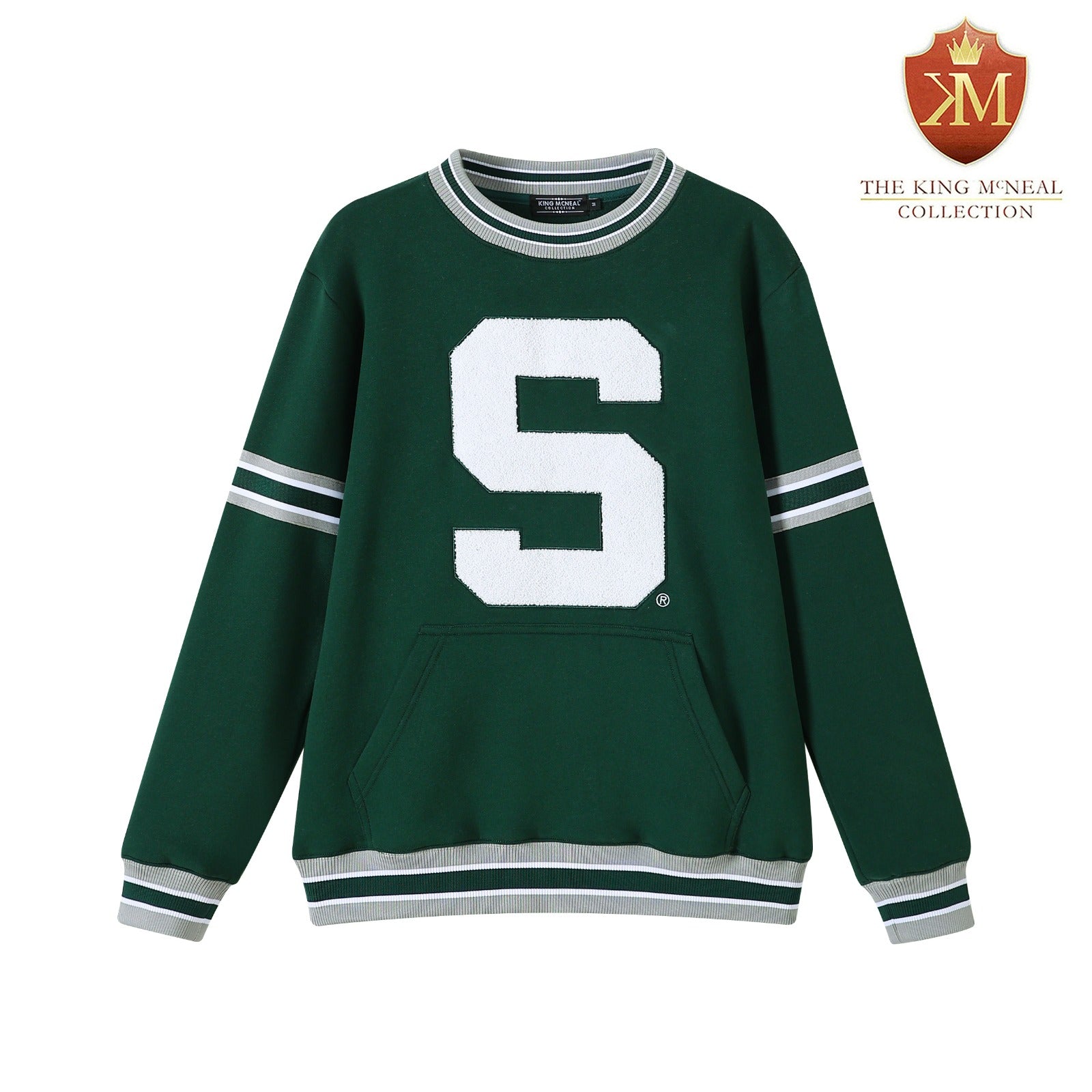 Michigan State Green Pocket Crewneck