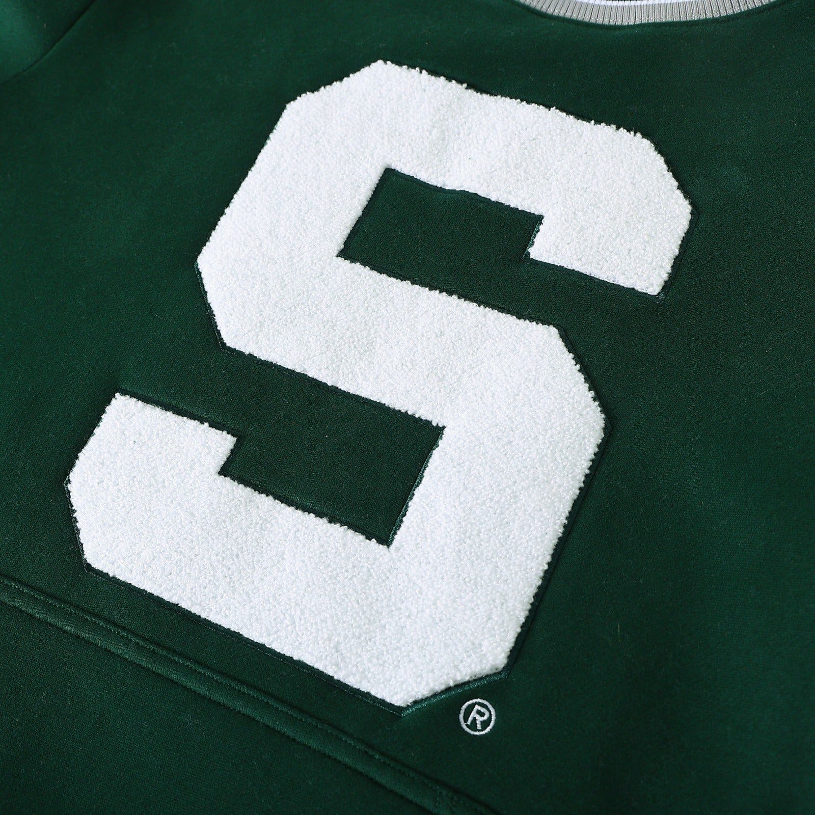 Michigan State Green Pocket Crewneck