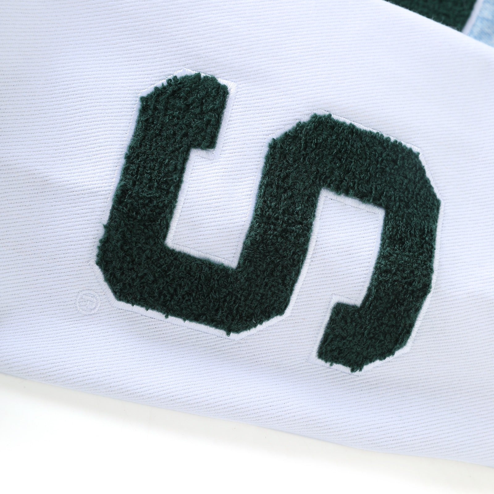 Michigan State Blue Denim Bomber Jacket