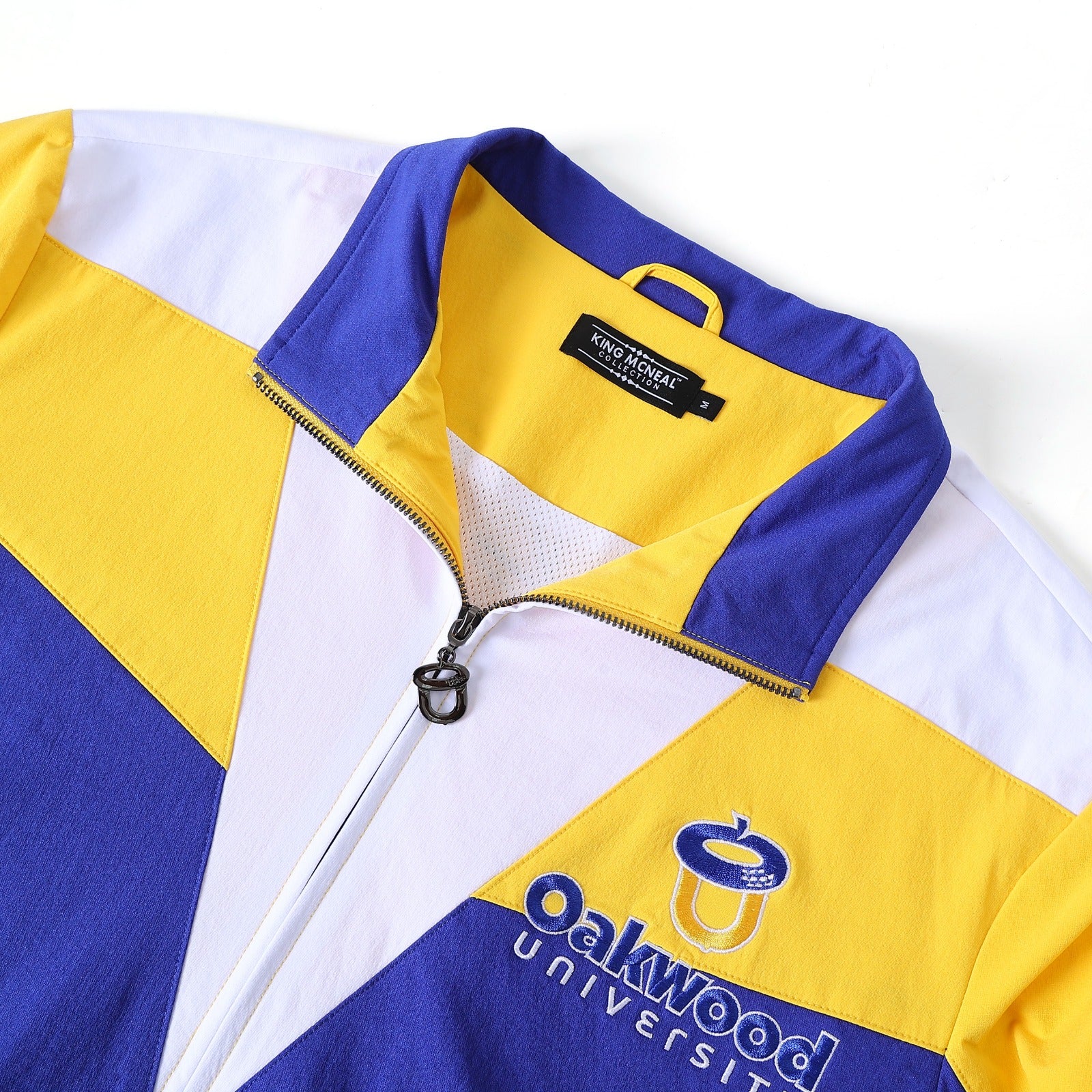 Oakwood University Blue Full Zip Windbreaker Tech