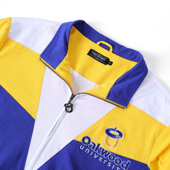 Oakwood University Blue Full Zip Windbreaker Tech
