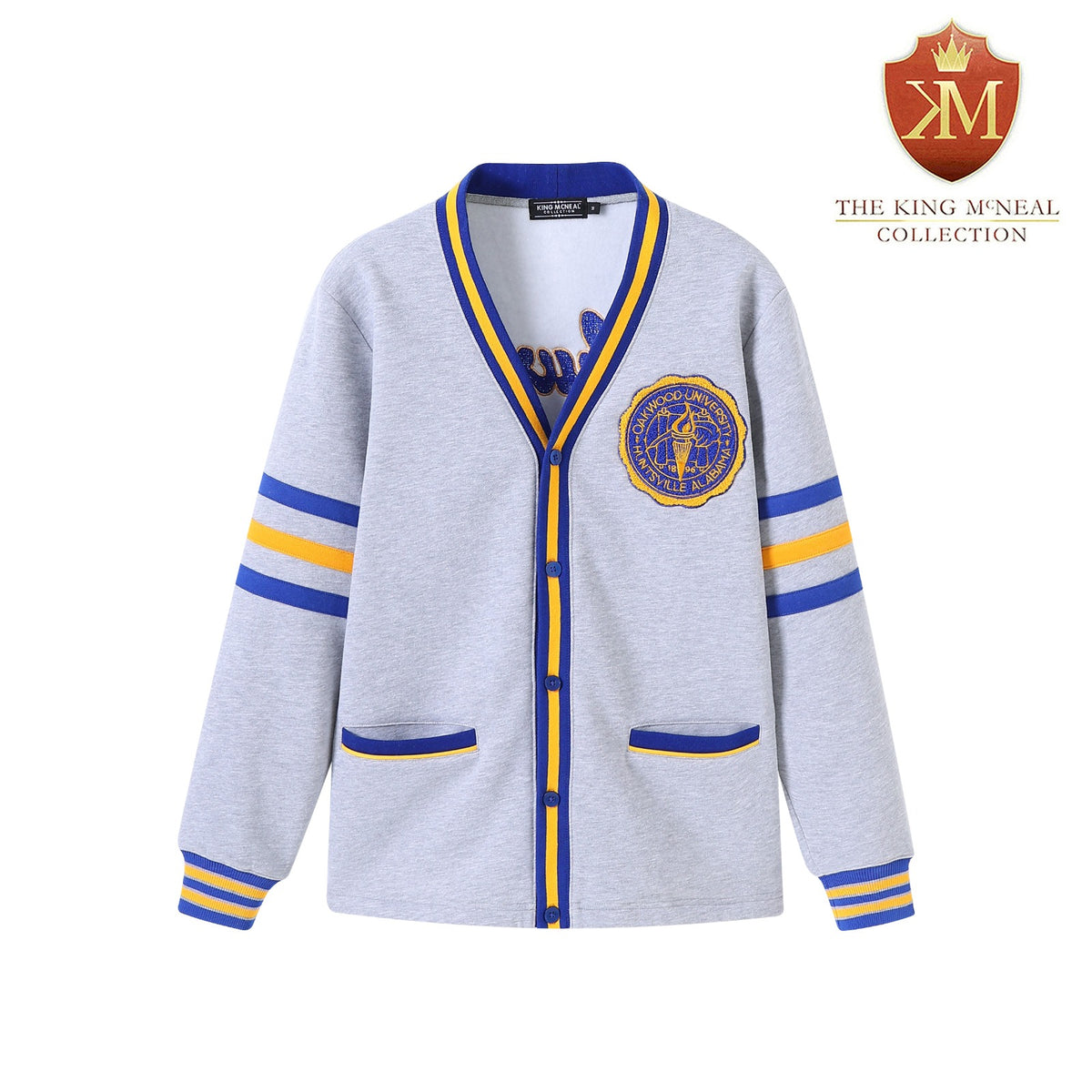 Oakwood Heather Grey Fleece Cardigan