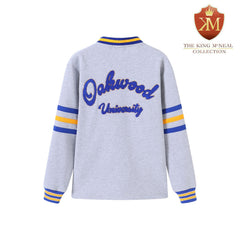 Oakwood Heather Grey Fleece Cardigan