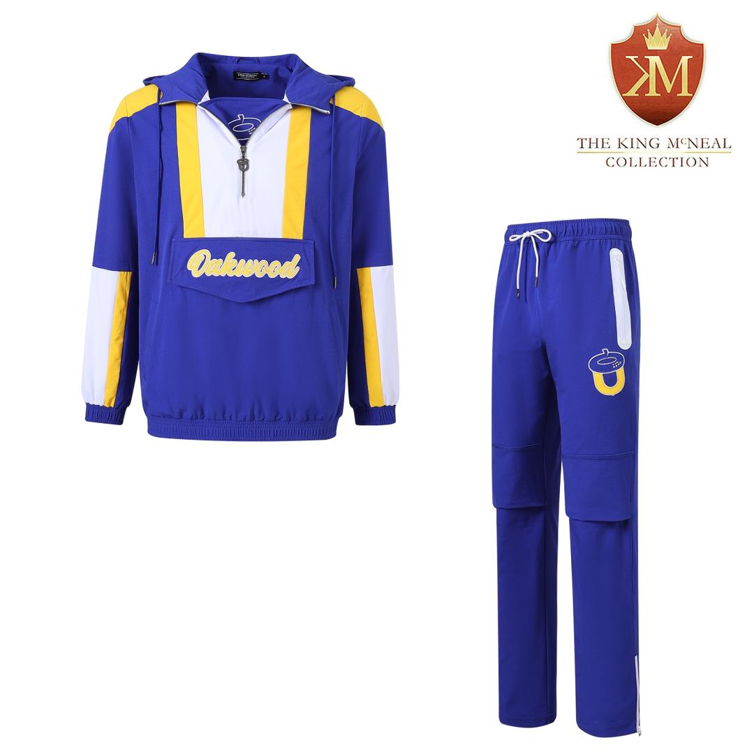 Oakwood University Blue Windbreaker Tech Pullover