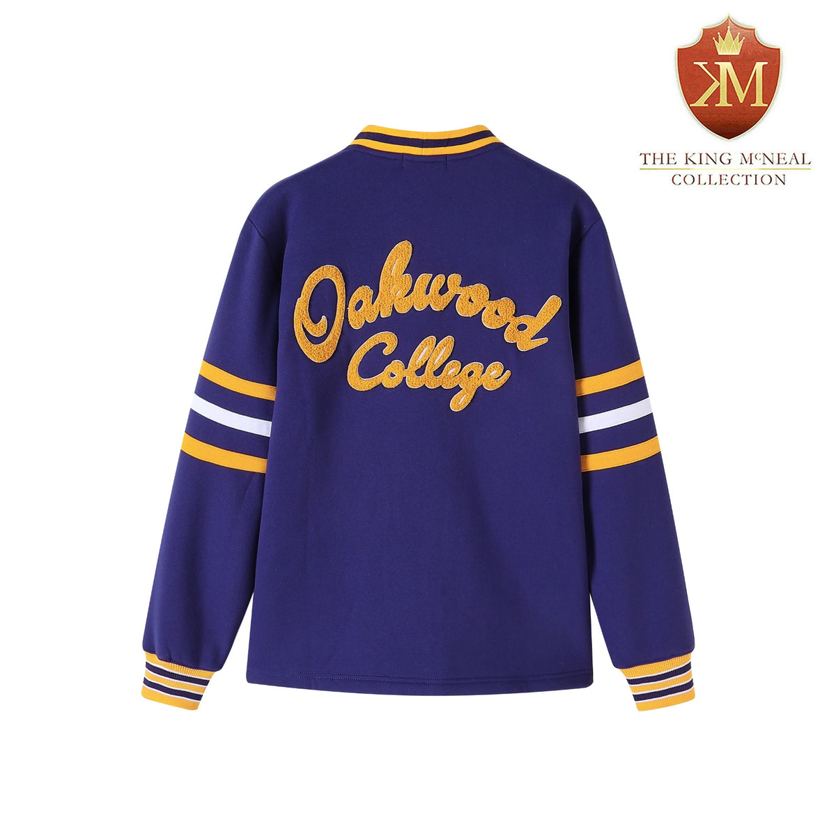 "Oakwood College" Navy Blue Fleece Cardigan