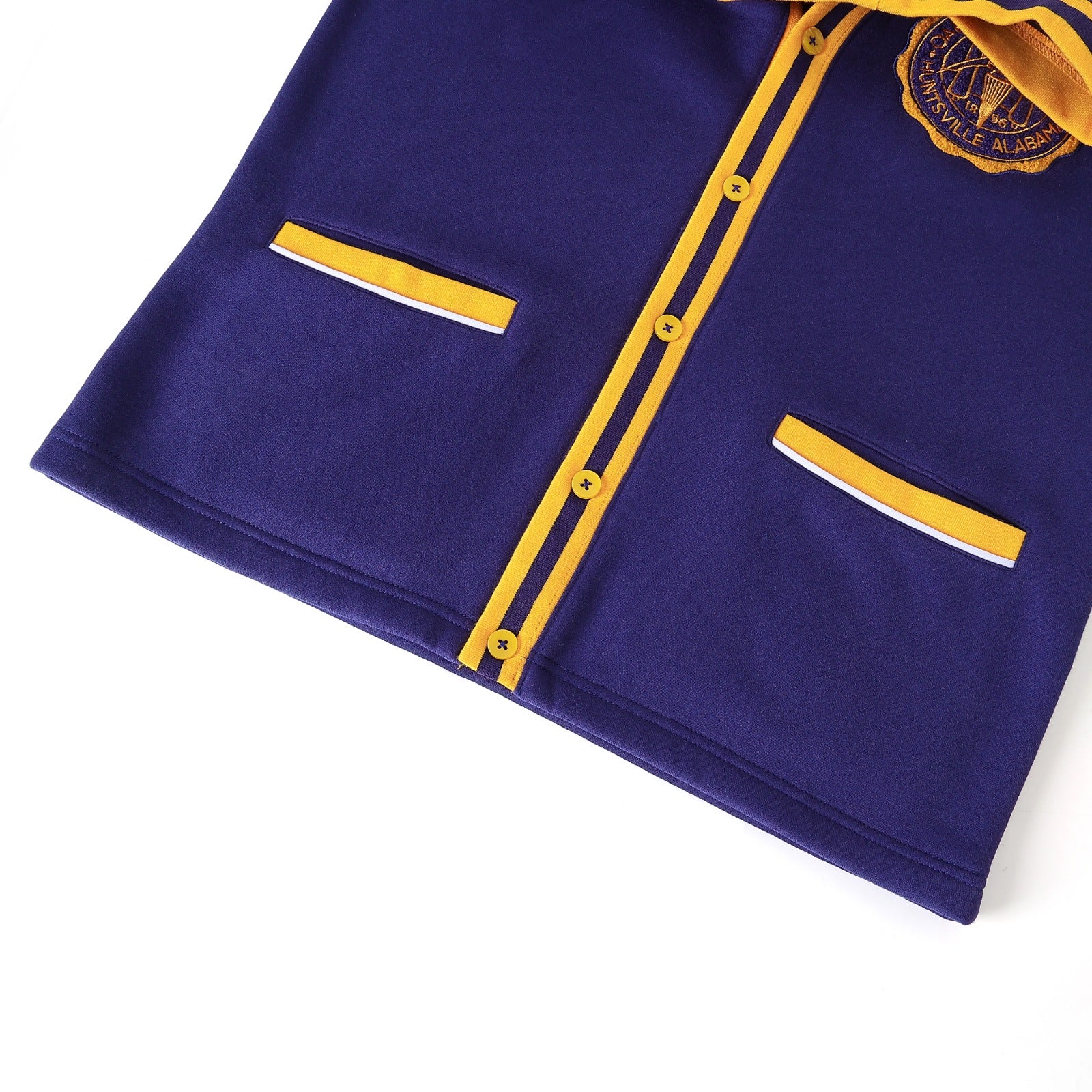 "Oakwood College" Navy Blue Fleece Cardigan